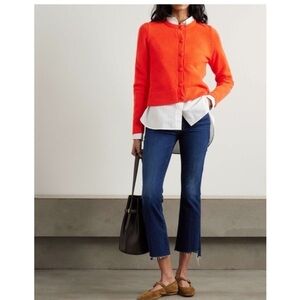 Mother Jeans The Insider Crop Step Fray in Teaming Up